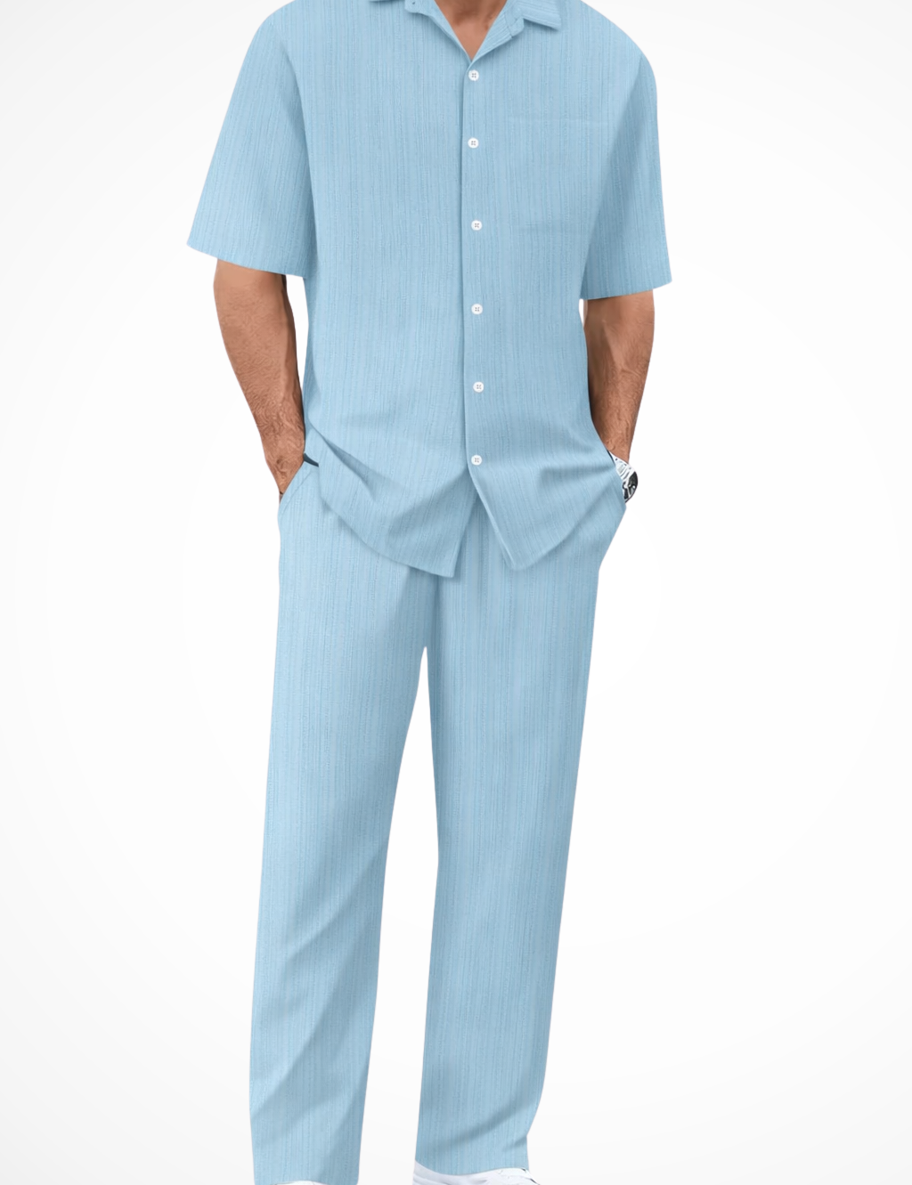Marco Bellini | Textured Summer Co-Ord Set For Men