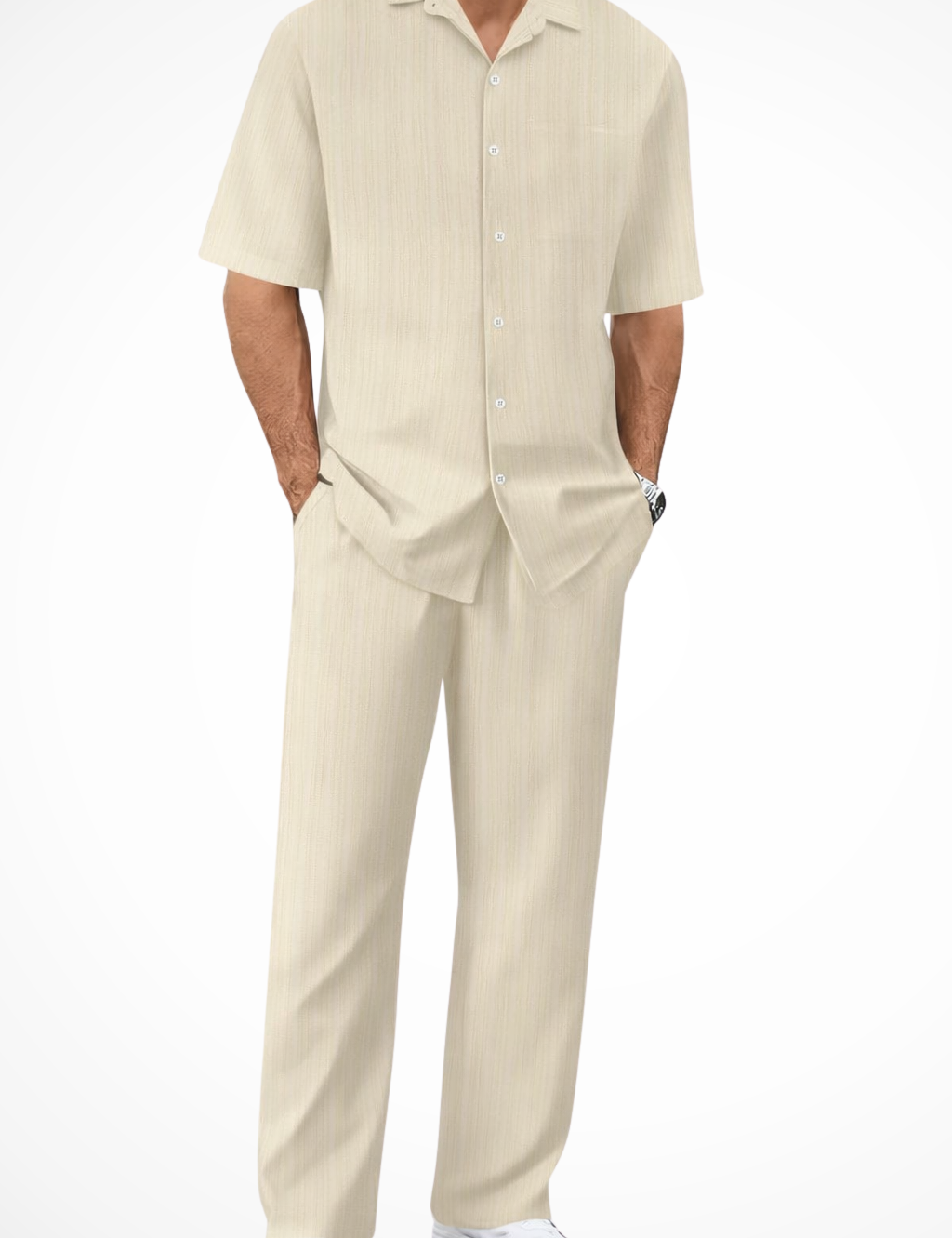 Marco Bellini | Textured Summer Co-Ord Set For Men