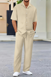 Marco Bellini | Textured Summer Co-Ord Set For Men