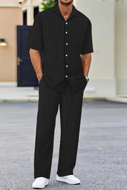 Marco Bellini | Textured Summer Co-Ord Set For Men