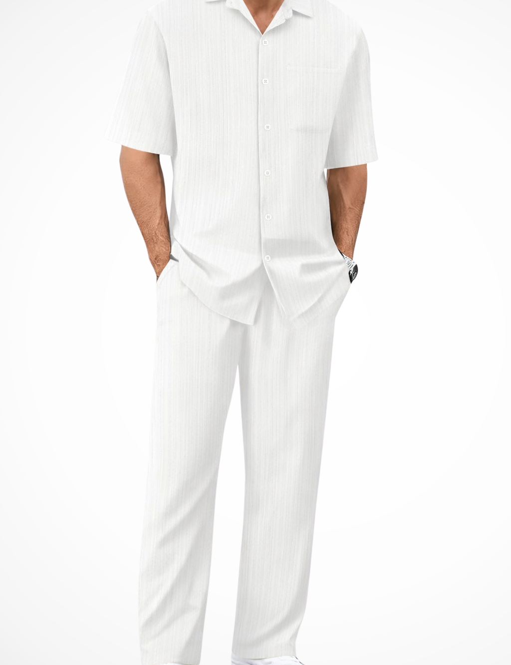 Marco Bellini | Textured Summer Co-Ord Set For Men