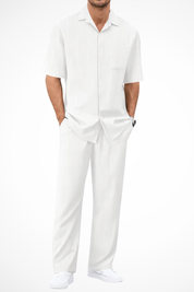 Marco Bellini | Textured Summer Co-Ord Set For Men