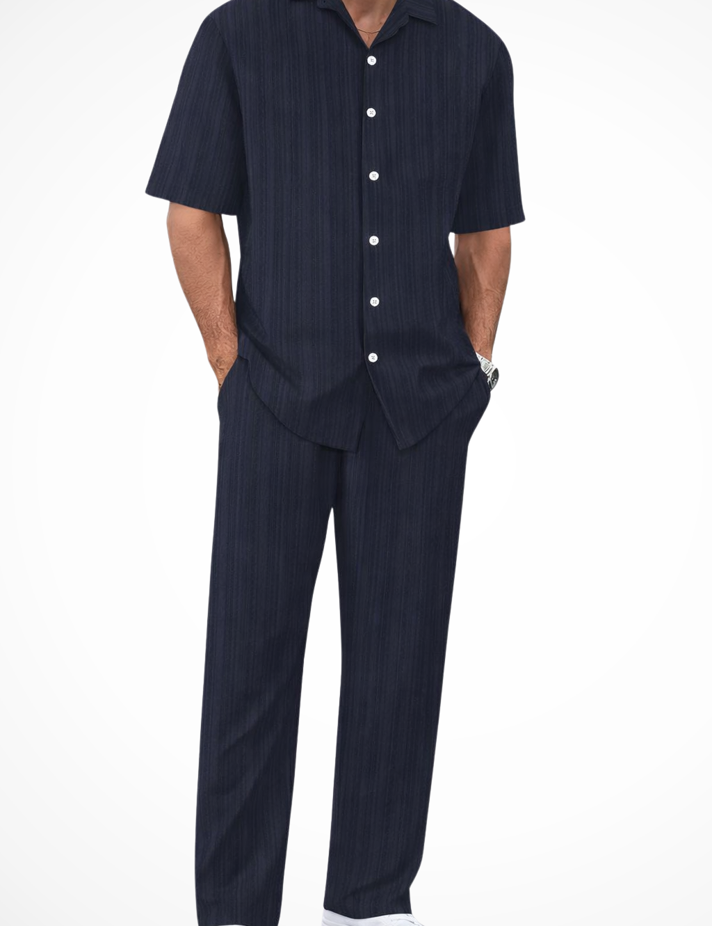 Marco Bellini | Textured Summer Co-Ord Set For Men