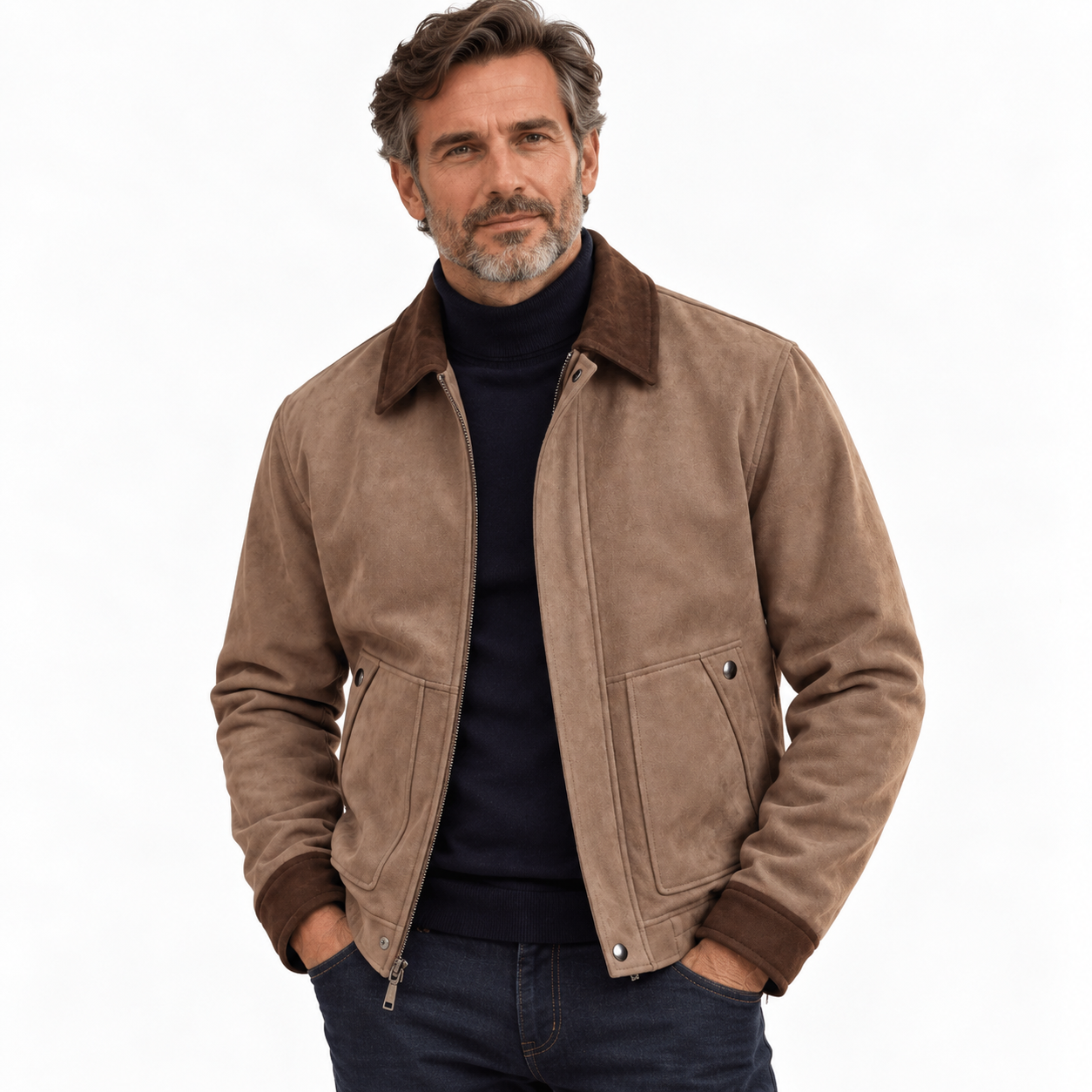 MarcusFieldingSuede-EffectMensJacketWithContrastCollar.png