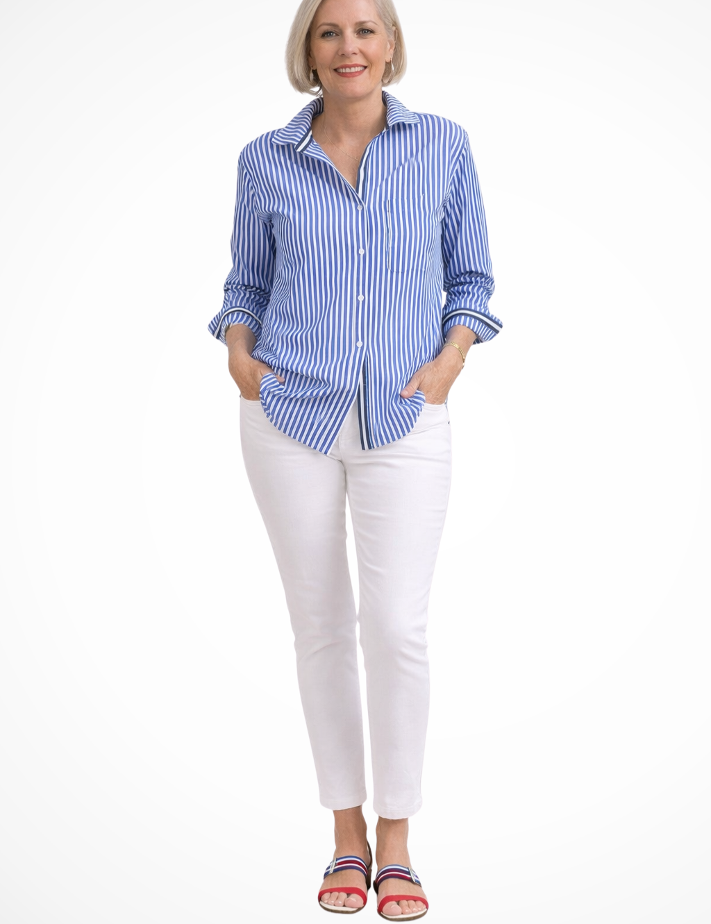 Margaux Delacroix | Classic Striped Shirt For Women