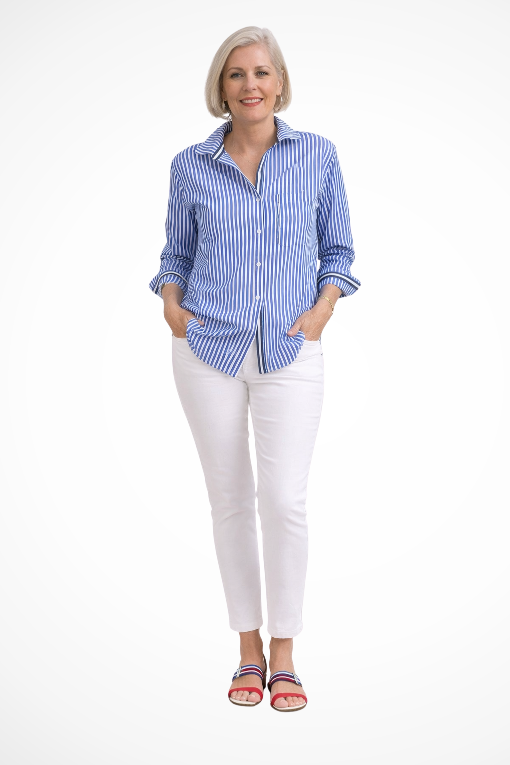 Margaux Delacroix | Classic Striped Shirt For Women
