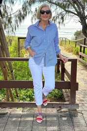 Margaux Delacroix | Classic Striped Shirt For Women