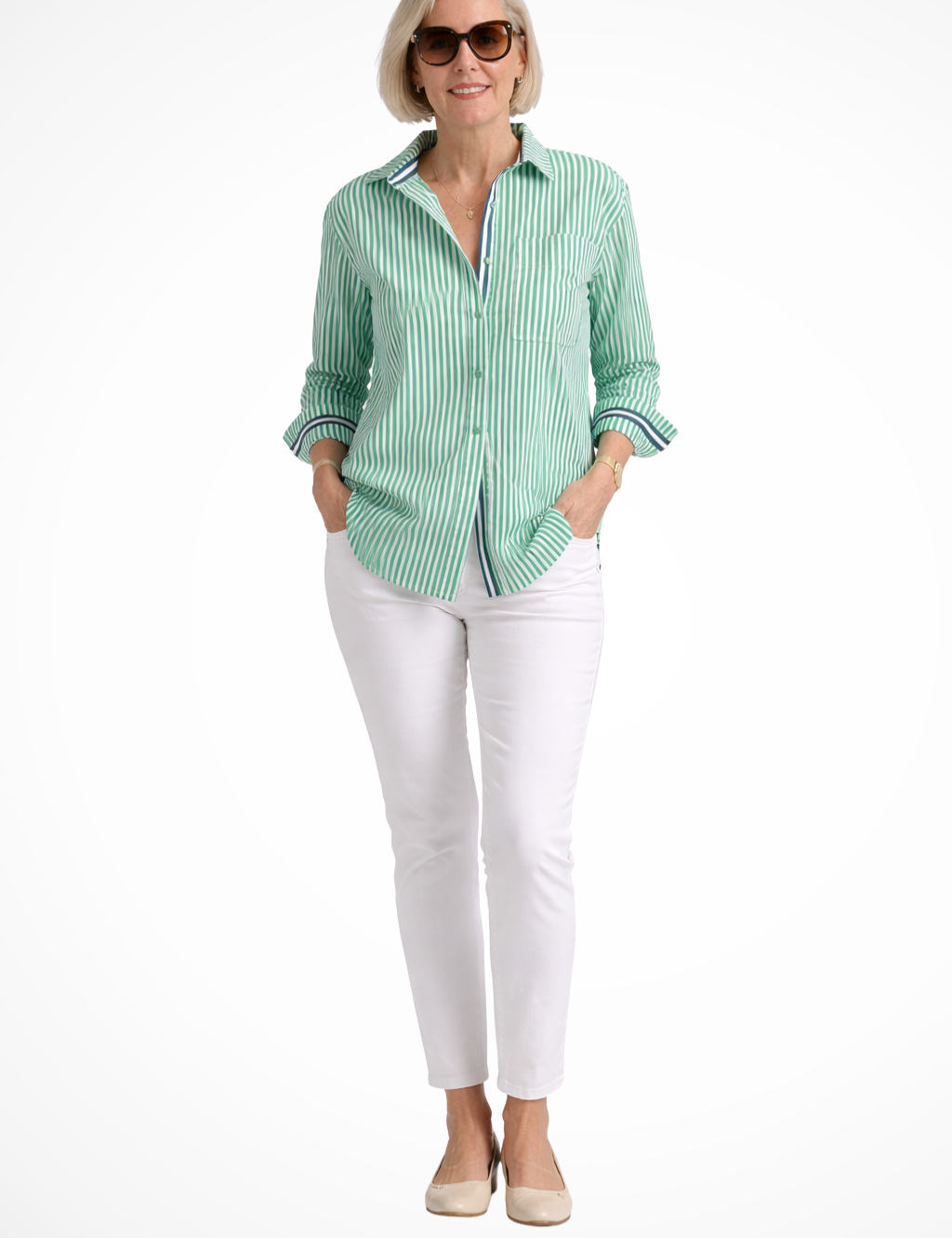 Margaux Delacroix | Classic Striped Shirt For Women