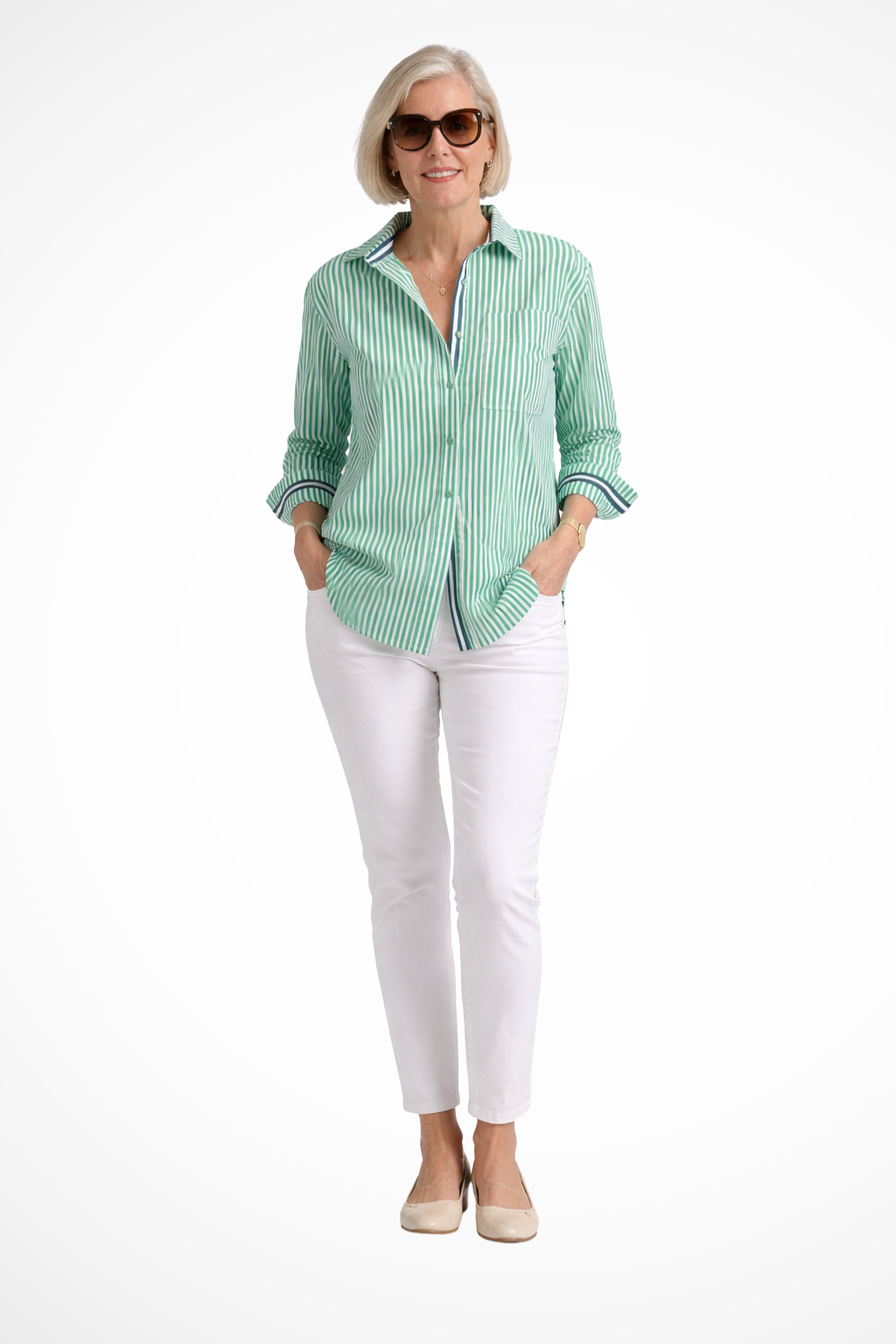 Margaux Delacroix | Classic Striped Shirt For Women