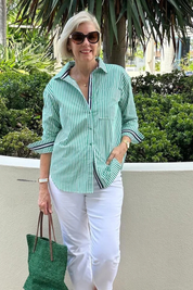 Margaux Delacroix | Classic Striped Shirt For Women