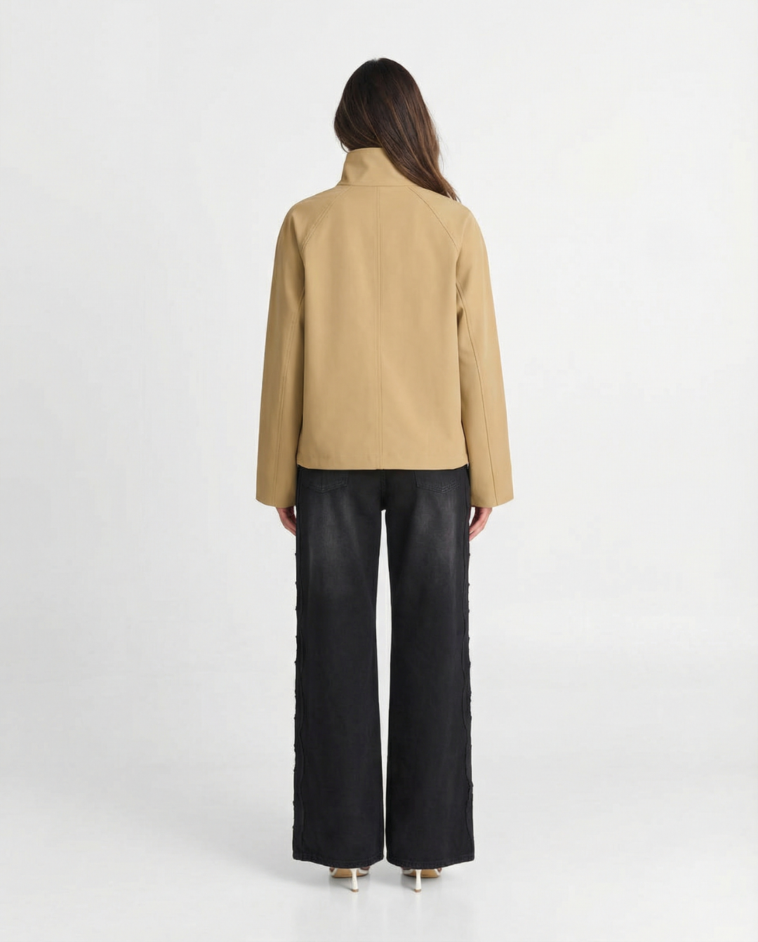 Margaux Delacroix | Modern High-Collar Tailored Jacket For Women