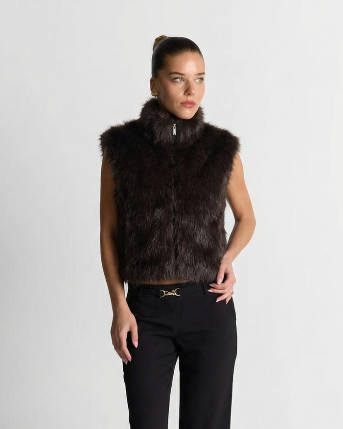 Margaux Lefèvre | Luxe Faux Fur Vest For Women