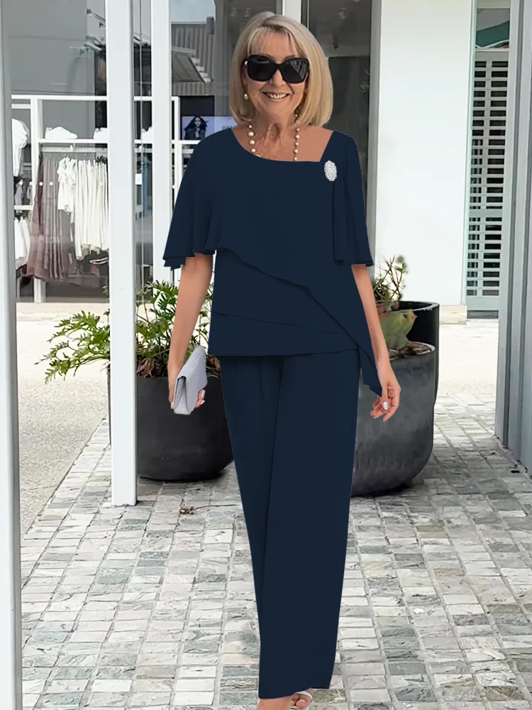 Marguerite Delacroix | Elegant Layered Two-Piece Set For Women