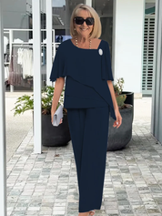 Marguerite Delacroix | Elegant Layered Two-Piece Set For Women