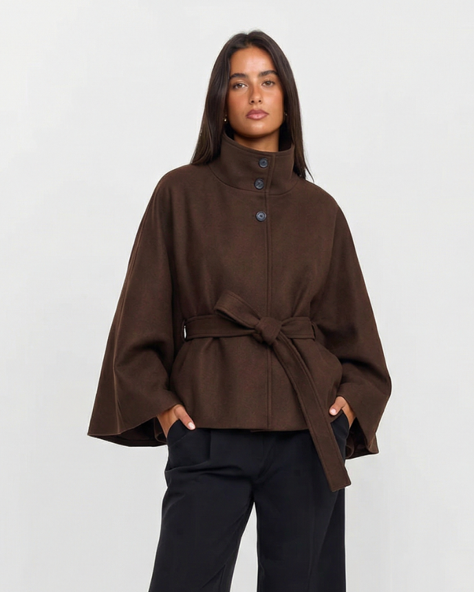 Marguerite_Delvaux_Elegant_Brown_Belted_Cape_Jacket_Funnel_Neck_115305218523522.png