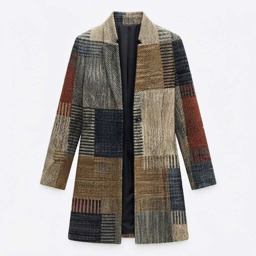 Marianne Whitlock | Blazer en tweed patchwork