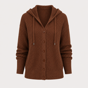 Marigold Ashworth | Kardigan z grubej dzianiny z kapturem
