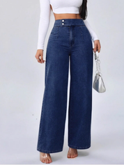 Mary Denim | Women's Straight-Leg Retro Cotton Denim Boyfriend Jeans