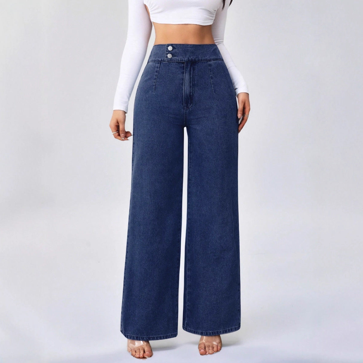Mary Denim | Women's Straight-Leg Retro Cotton Denim Boyfriend Jeans