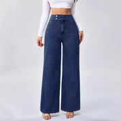 Mary Denim | Women's Straight-Leg Retro Cotton Denim Boyfriend Jeans