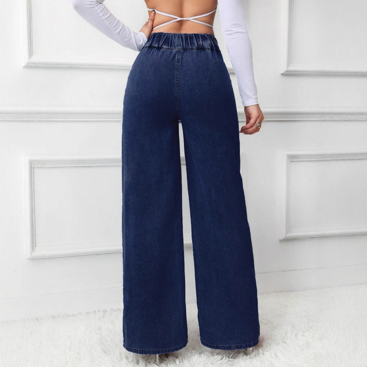 Mary Denim | Women's Straight-Leg Retro Cotton Denim Boyfriend Jeans