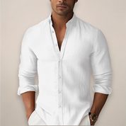 Mason Bryant | Slim-Fit Mandarin Collar Shirt
