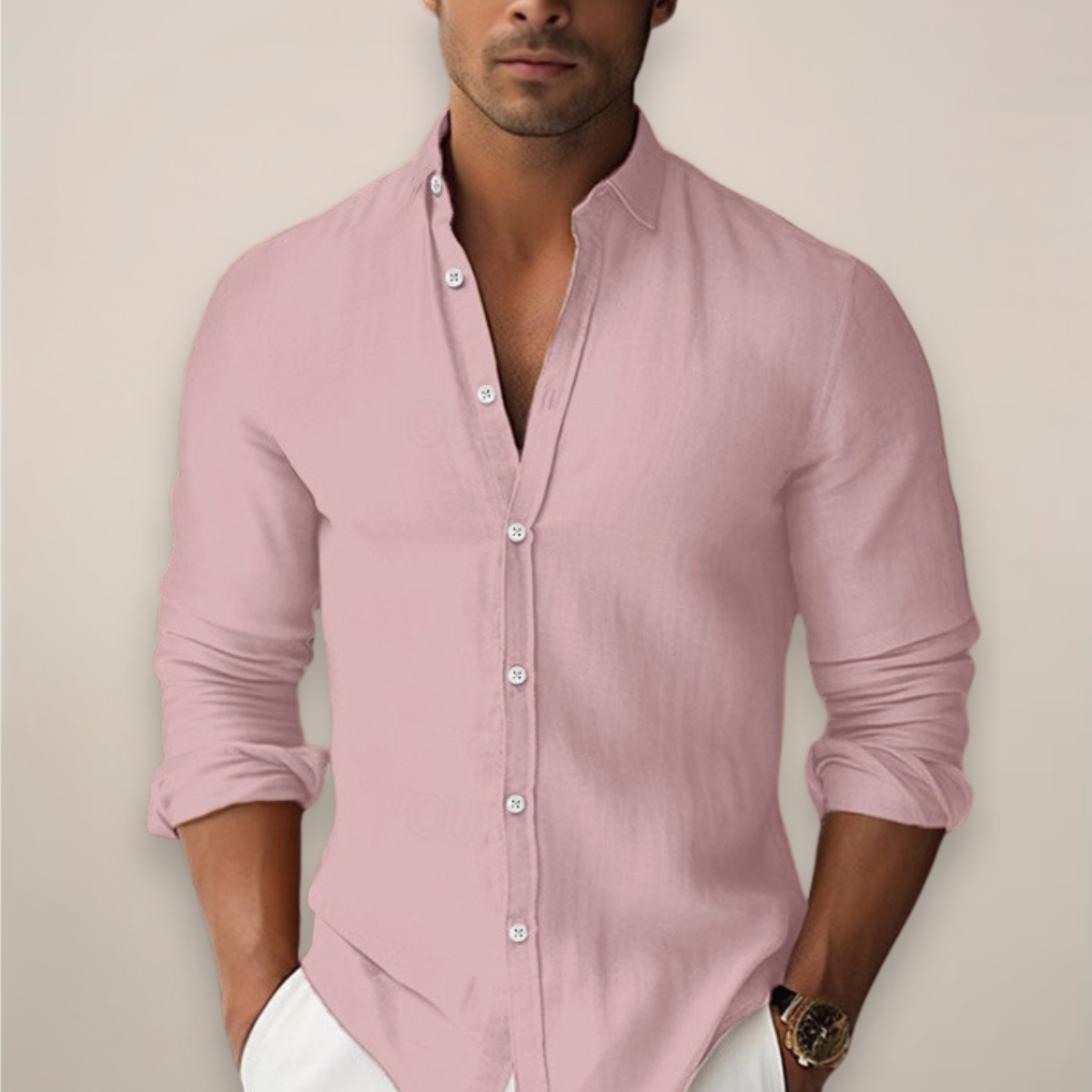 Mason Bryant | Slim-Fit Mandarin Collar Shirt