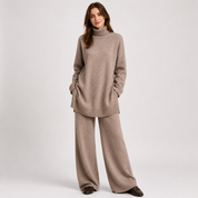 Matilda Sinclair | Ribbed Turtleneck Knit Co-Ord Set