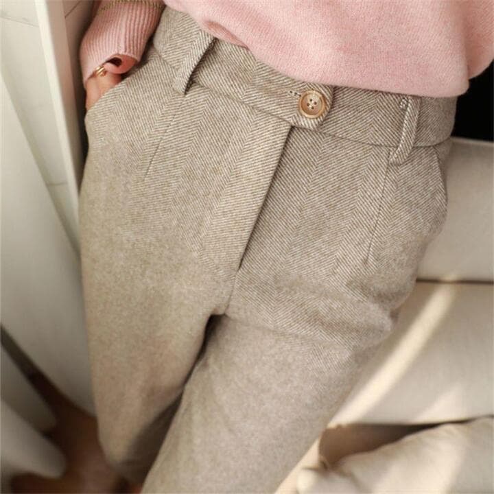 Matteo Ricci | Pleated Trousers with Timeless Herringbone