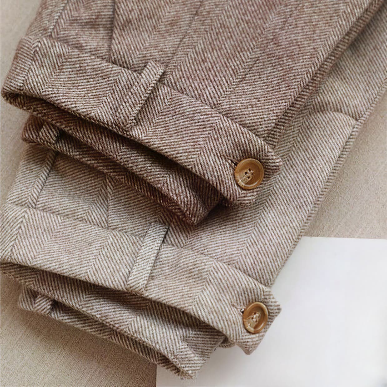 Matteo Ricci | Pleated Trousers with Timeless Herringbone