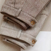 Matteo Ricci | Pleated Trousers with Timeless Herringbone