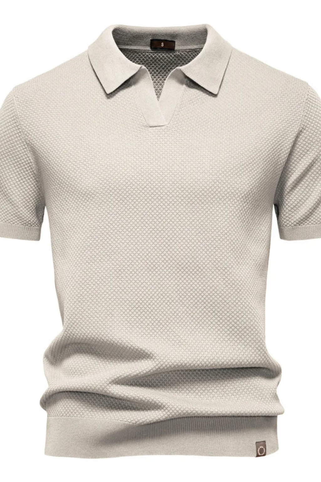 Matteo Ricci | Textured Knit Polo Shirt For Men