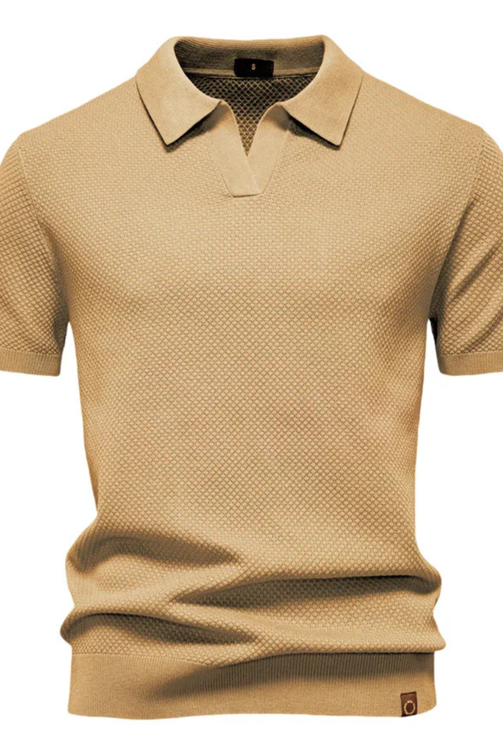 Matteo Ricci | Textured Knit Polo Shirt For Men