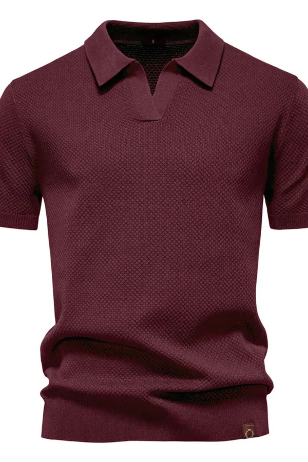 Matteo Ricci | Textured Knit Polo Shirt For Men