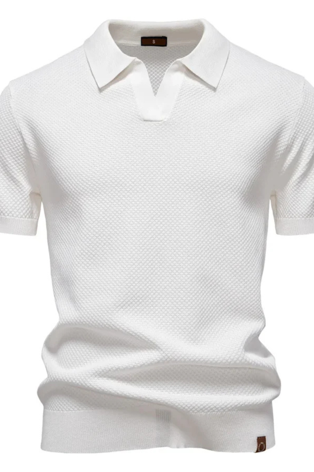 Matteo Ricci | Textured Knit Polo Shirt For Men