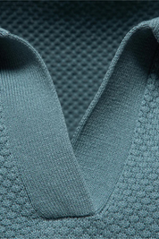 Matteo Ricci | Textured Knit Polo Shirt For Men