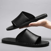 Matteo Romano | Leather Slide Sandals For Men