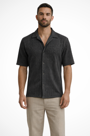 Matteo Sinclair | Chevron Textured Summer Shirt For Men