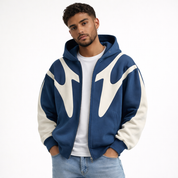 Matteo Sinclair | Graphic Zip Hoodie For Men