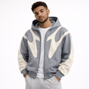 Matteo Sinclair | Graphic Zip Hoodie For Men
