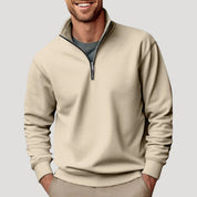 Oliver Stanton | Premium Zip-Neck Sweater For Men