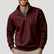 Oliver Stanton | Premium Zip-Neck Sweater For Men