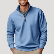 Oliver Stanton | Premium Zip-Neck Sweater For Men