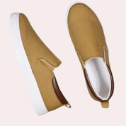 Marco Bellini | Slip-On Canvas Sneakers in Warm Tan