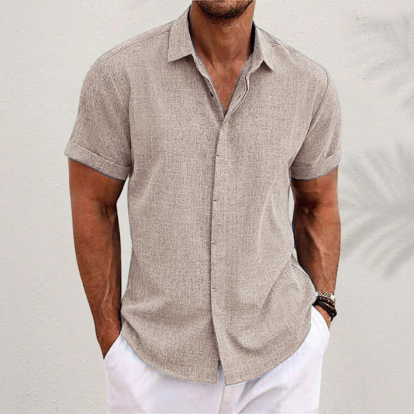 Elliot Sutton | Lightweight Short-Sleeve Linen Shirt