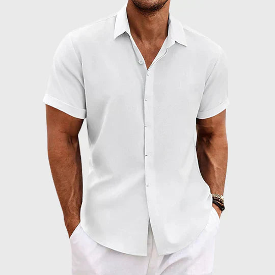 Elliot Sutton | Lightweight Short-Sleeve Linen Shirt