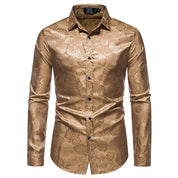 Arthur Brooks | Embossed Floral Satin Shirt