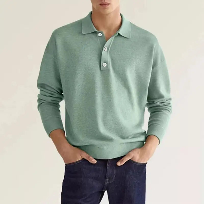 Dominic Ross | Long-Sleeve Knit Polo