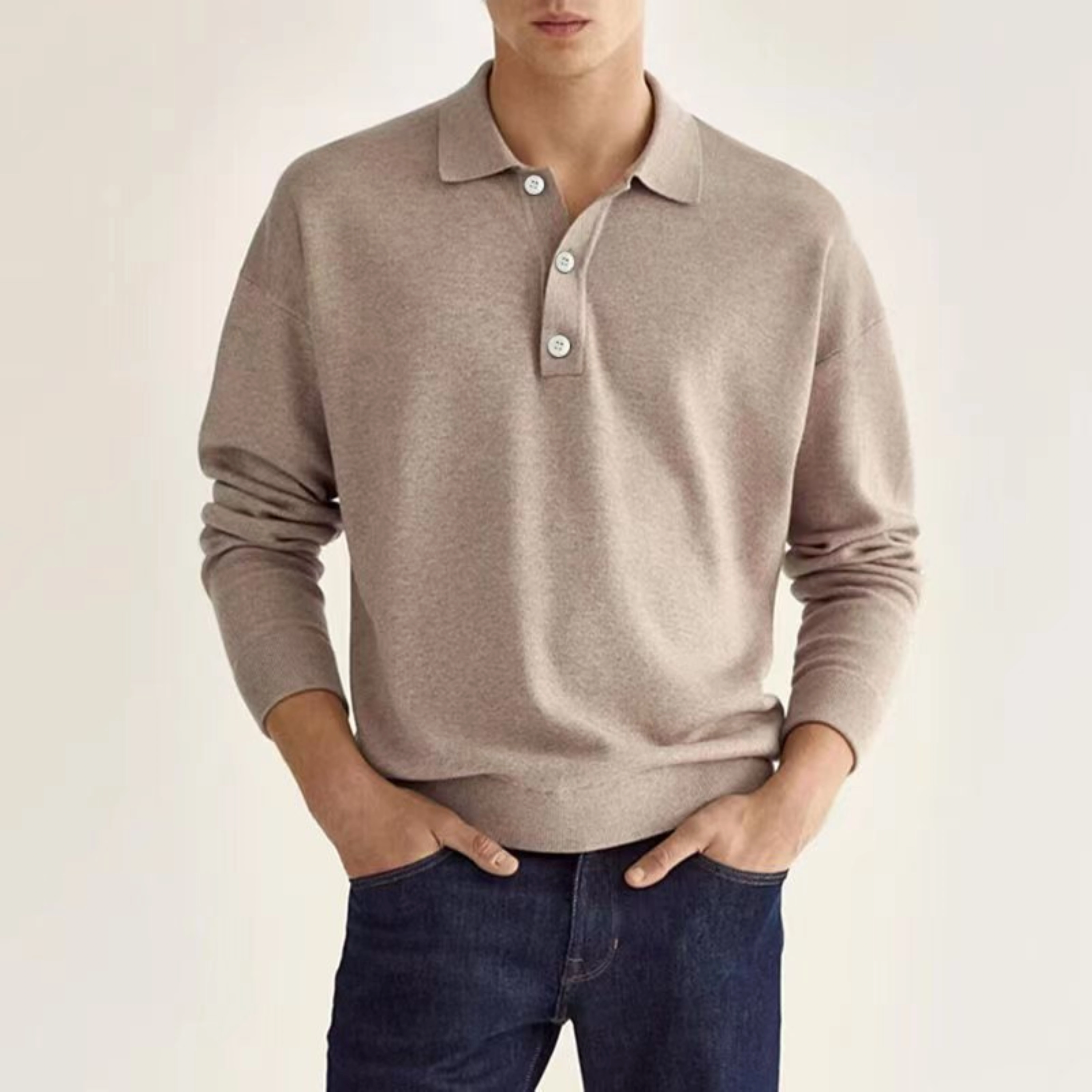Dominic Ross | Long-Sleeve Knit Polo