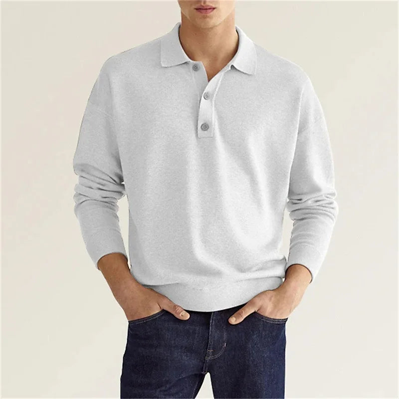 Dominic Ross | Long-Sleeve Knit Polo